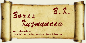 Boris Kuzmančev vizit kartica